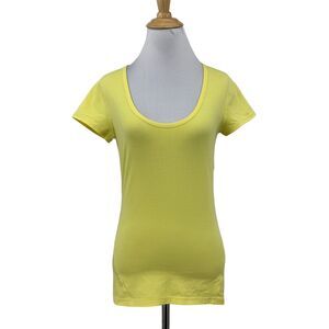 Oakley Tee Shirt Womens Small Citrus Mesh Distance Scoop Neck Stretch Cap Sleeve